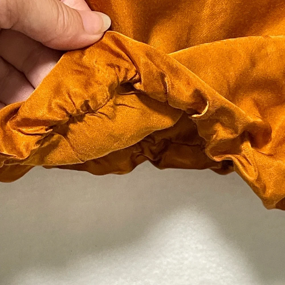 Anthropologie copper silk Ruched Blouse - Picture 5 of 9